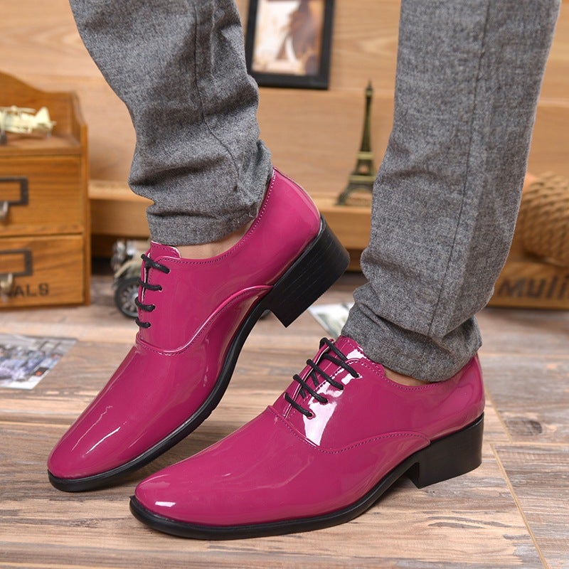 Large Size47 Men'S Pointed Leather Shoes Hair Stylist British Trendy Shoes Men'S Genuine Leather - Image 3