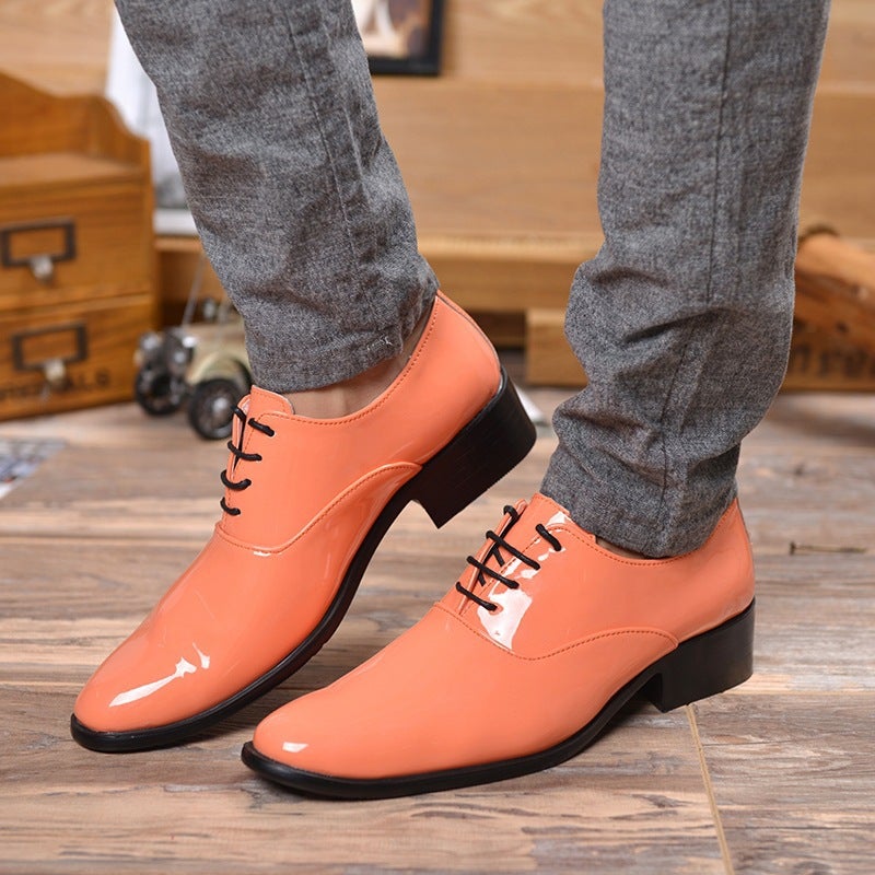 Large Size47 Men'S Pointed Leather Shoes Hair Stylist British Trendy Shoes Men'S Genuine Leather - Image 2