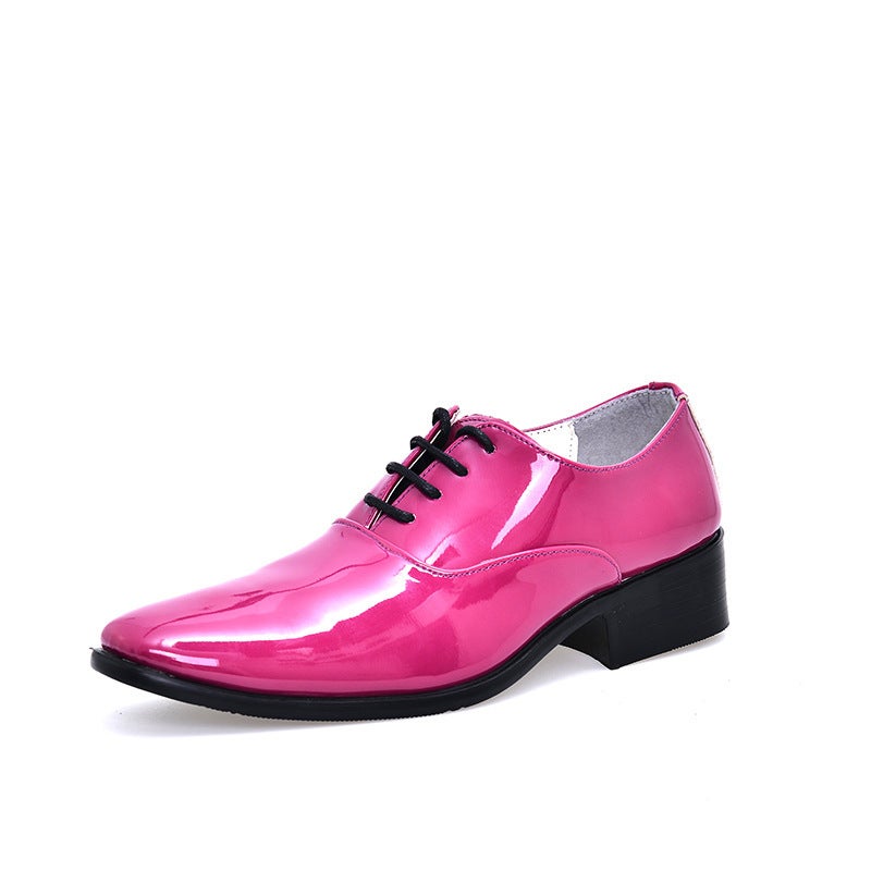 Large Size47 Men'S Pointed Leather Shoes Hair Stylist British Trendy Shoes Men'S Genuine Leather - Image 1