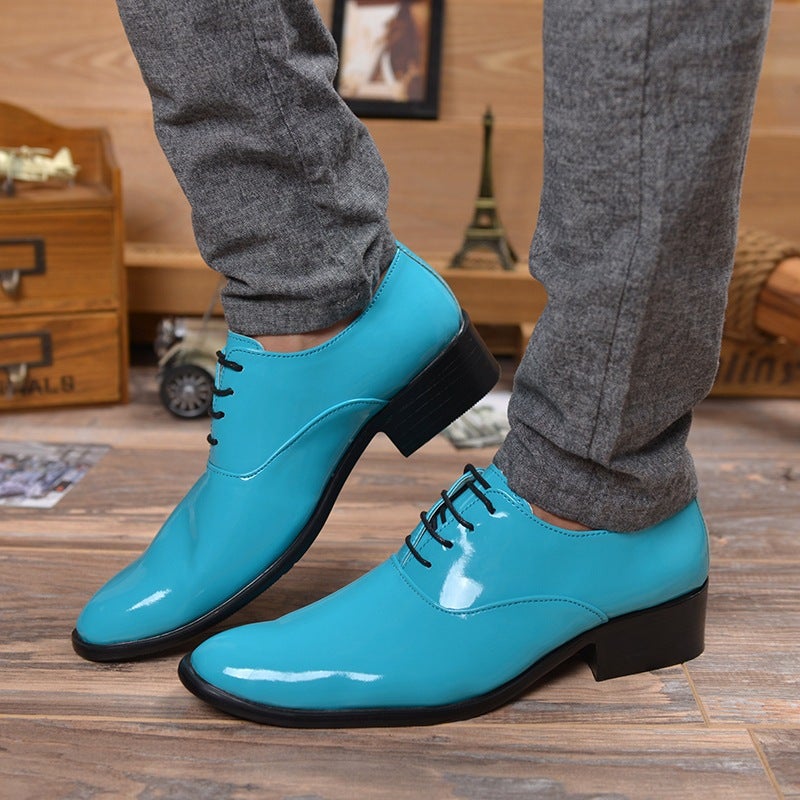 Large Size47 Men'S Pointed Leather Shoes Hair Stylist British Trendy Shoes Men'S Genuine Leather - Image 4