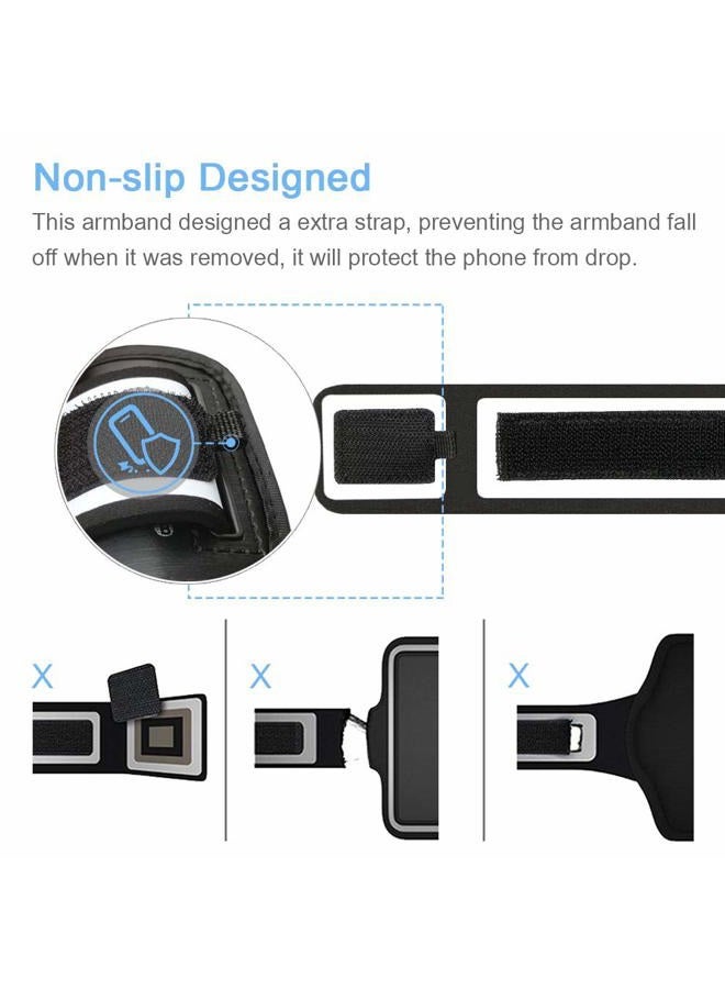 JEMACHE iPhone 11 Pro, X, XS Armband, Water Resistant Gym Running Workouts Sports Cell Phone Arm Holder Band for iPhone X/XS, iPhone 11Pro (Grey) - Image 4