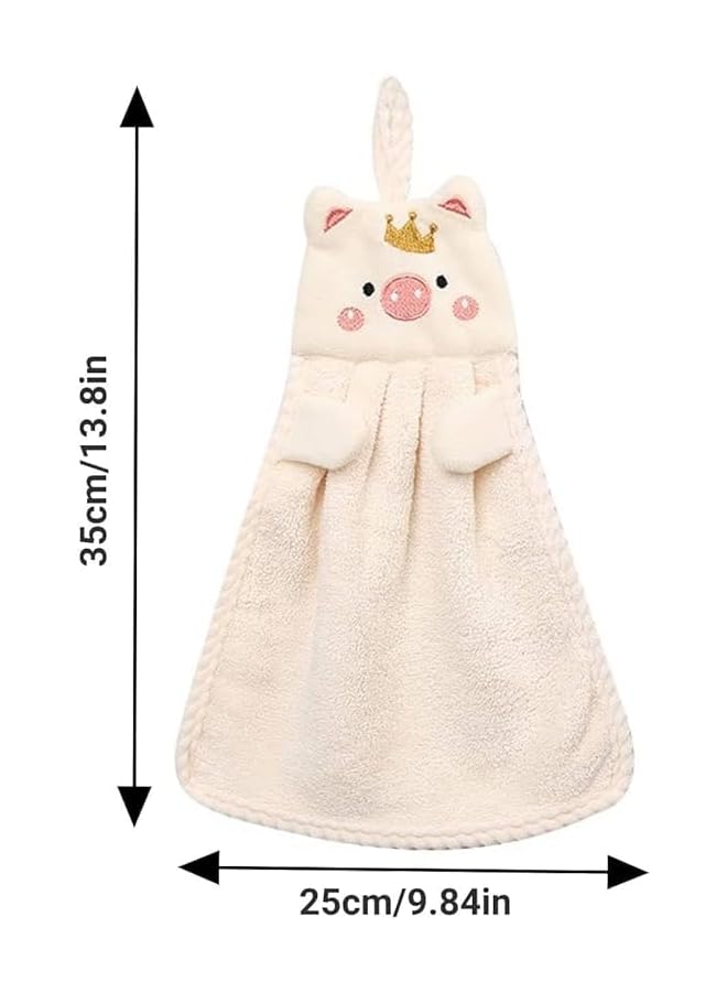 The Bros 3 Pack Cartoon Hanging Hand Towels, Funny Hand Towels, with Hanging Loop, Kids Hanging Hand Towels, Cute Hand Towels, Bathroom Towels, for Kitchen Bathroom Home - Image 2