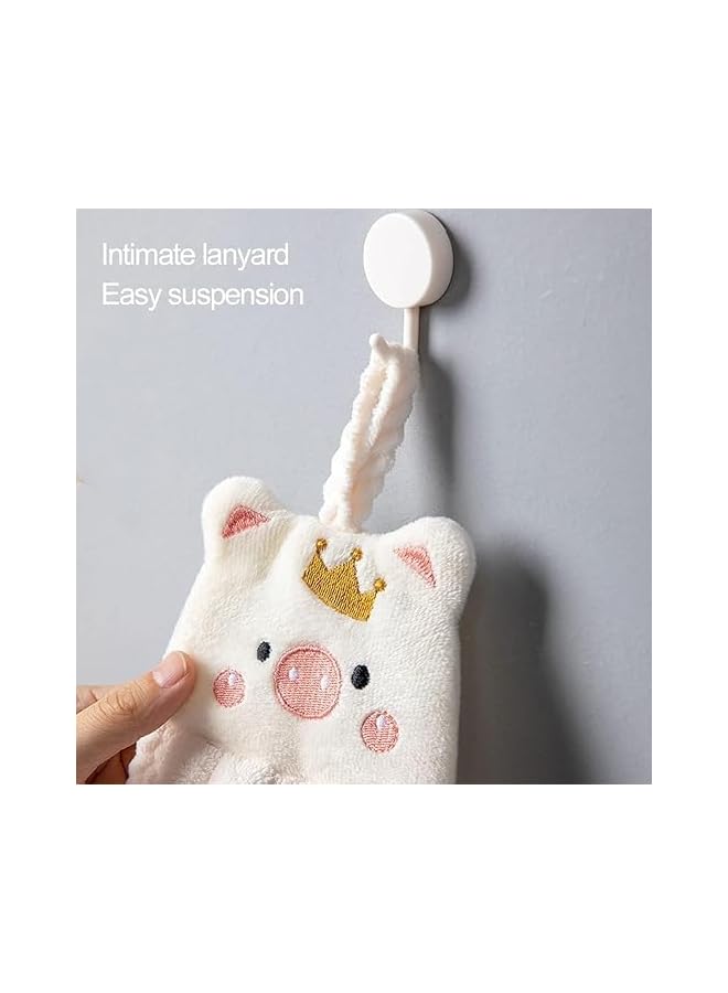 The Bros 3 Pack Cartoon Hanging Hand Towels, Funny Hand Towels, with Hanging Loop, Kids Hanging Hand Towels, Cute Hand Towels, Bathroom Towels, for Kitchen Bathroom Home - Image 5