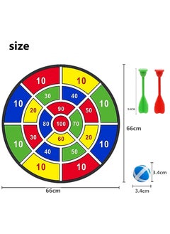 HOFEESEA Large Dart Board Set Dart Board for Kids with 12 Sticky Ball 6 Sticky Dart Foldable Indoor Outdoor Party Safe Dart Game Toy Sports Gifts  - Image 2