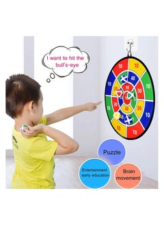 HOFEESEA Large Dart Board Set Dart Board for Kids with 12 Sticky Ball 6 Sticky Dart Foldable Indoor Outdoor Party Safe Dart Game Toy Sports Gifts  - Image 3
