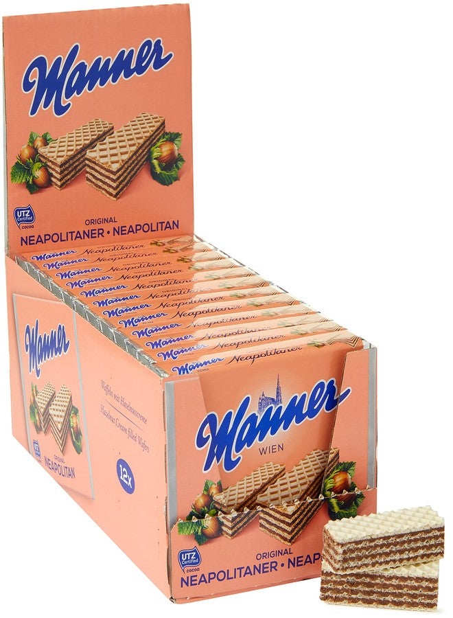 Manner Original Neapolitaner Wafers 75 g (Pack of 12) - Image 1