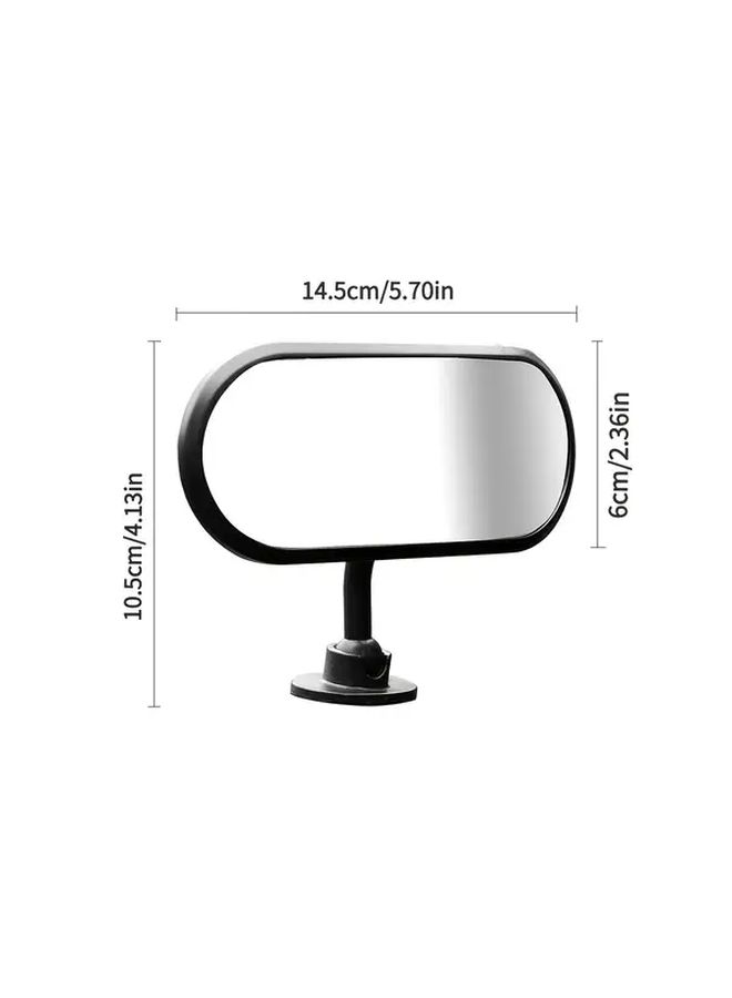Wide Angle Convex Blind Spot Rearview Mirror With Suction Cup Mount For All Vehicles - Image 2