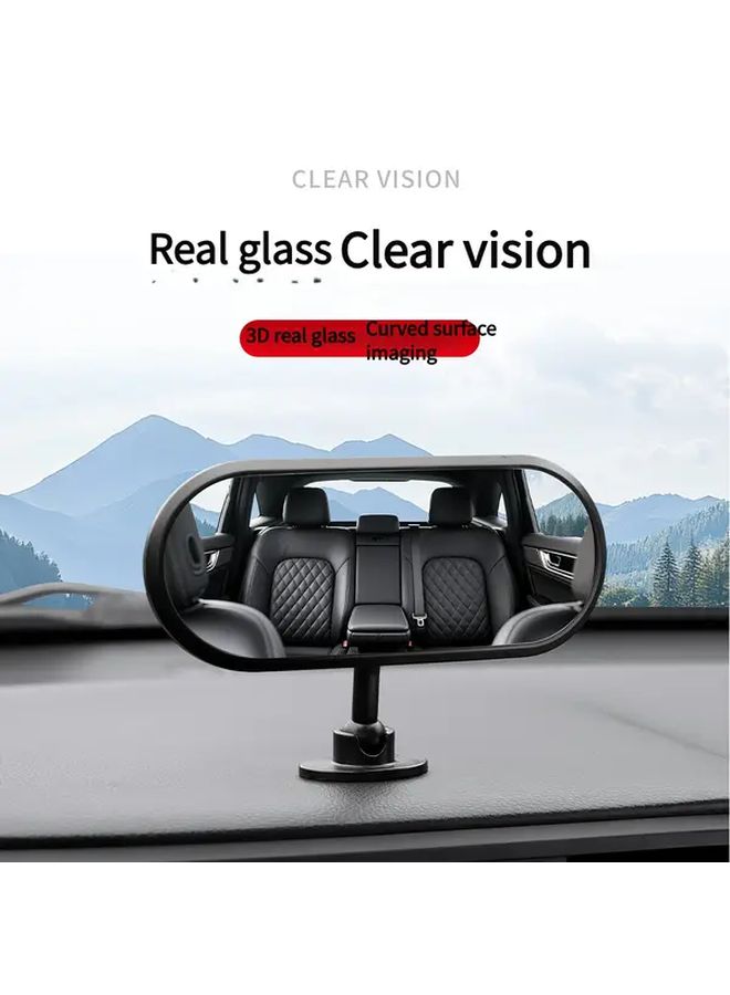 Wide Angle Convex Blind Spot Rearview Mirror With Suction Cup Mount For All Vehicles - Image 1