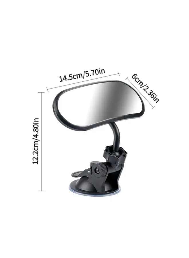 Wide Angle Convex Blind Spot Rearview Mirror With Suction Cup Mount For All Vehicles - Image 3