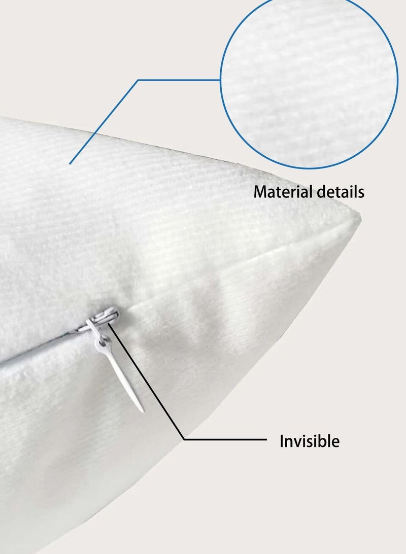 أغطية وسادة مجموعة من 4 ، رمي غطاء وسادة ، الطراز الحديث وسادة يغطي 45 سنتيمتر x 45 سنتيمتر ، ل غرفة المعيشة أريكة الأريكة السرير وسادات 18 × 18 بوصة (نمط مزدوج الوجهين) - Image 3