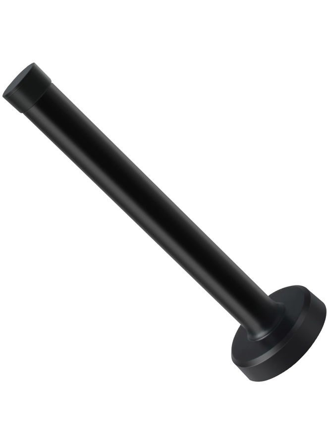 KOLAKO Door Stops, 6 Inch Door Stopper, Wall Mount, Brushed Stainless Steel Extra Long Doorstops with Sound Dampening Rubber Tip Bumper Modern Black Long Doors Stoppers for Bottom of Doors - Image 1