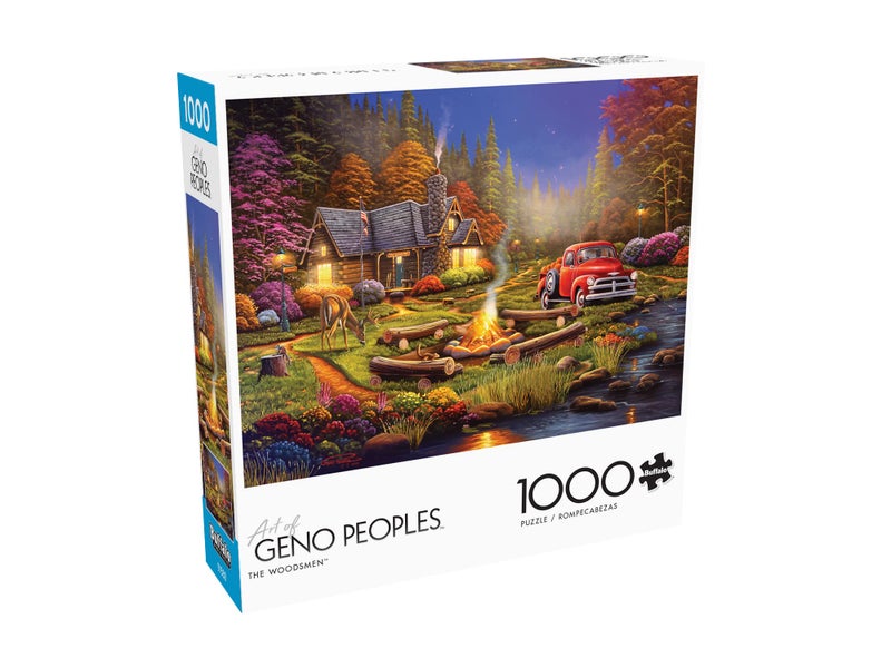Buffalo Games - Geno Peoples - The Woodsmen - 1000 Piece Jigsaw Puzzle for Adults Challenging Puzzle Perfect for Game Nights - Finished Puzzle Size is 26.75 x 19.75 - Image 3