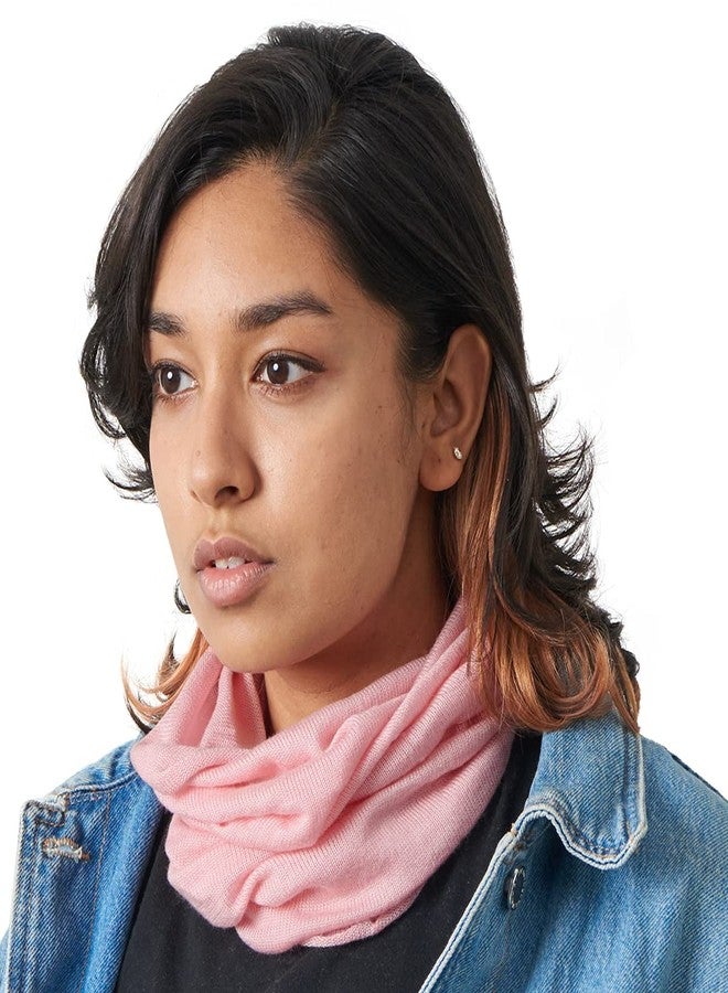CHARM Silk Headband Scarf Neck Gaiter - Womens Chemo Head Wrap Mens Motorcycle Fashion Pink - Image 1