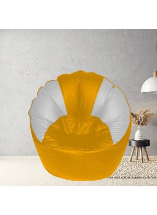 Coaster SHINE Coaster SHINE Jumbo Sofa Mudha Bean Bag Cover Without Beans Yellow White 
