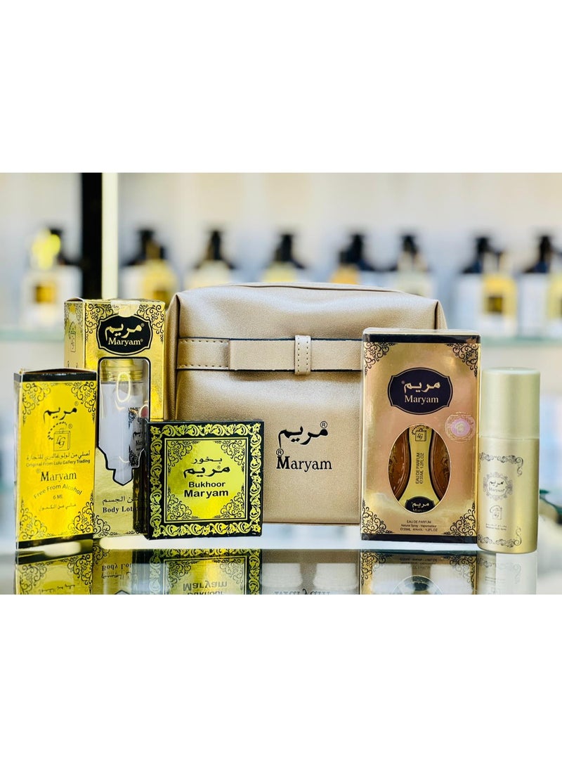 مريم طقم حقيبة مريم ذهبي - Image 1