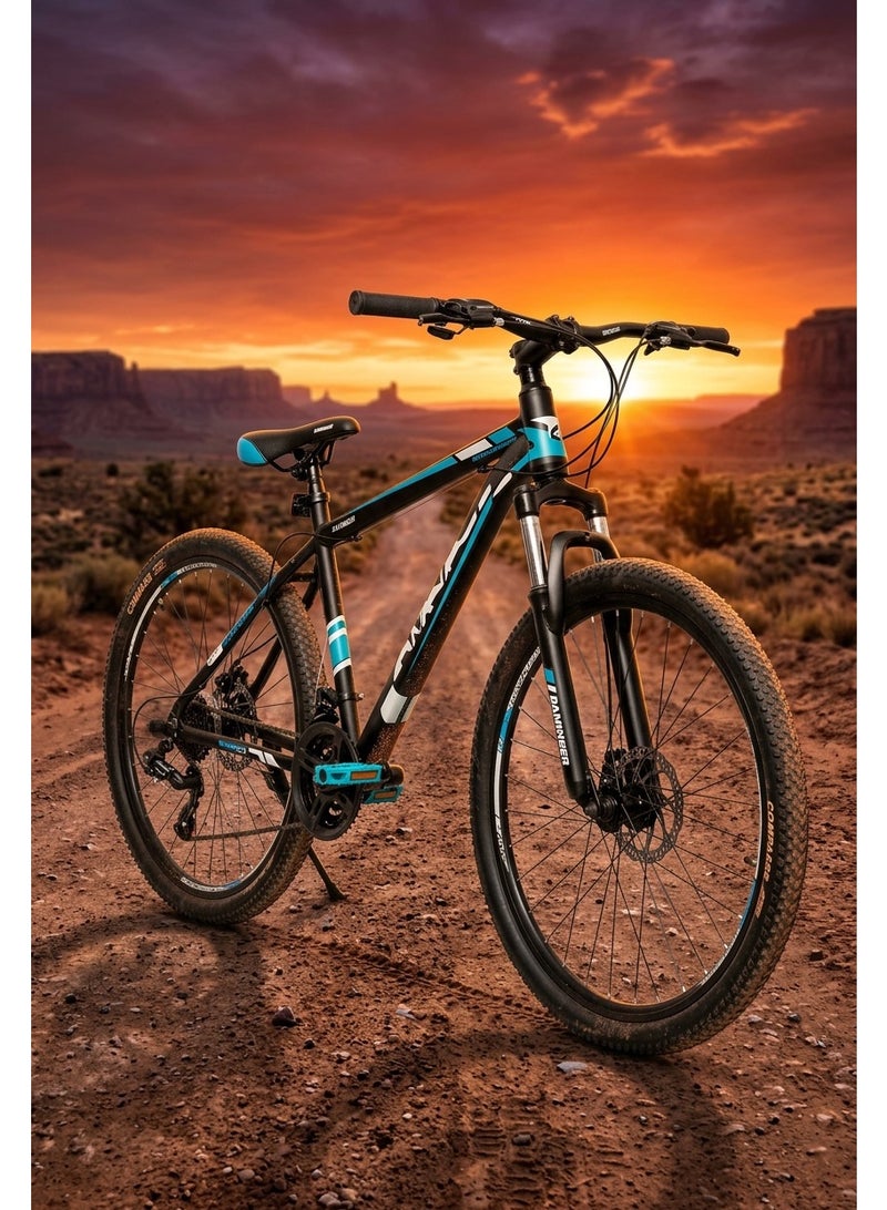 StarKids 26-inch professional mountain bike – Lightweight and durable 6061 aluminum frame – 21-speed Shimano drivetrain – Front suspension – Powerful disc brakes – Suitable for rough and sandy terrain - Image 3