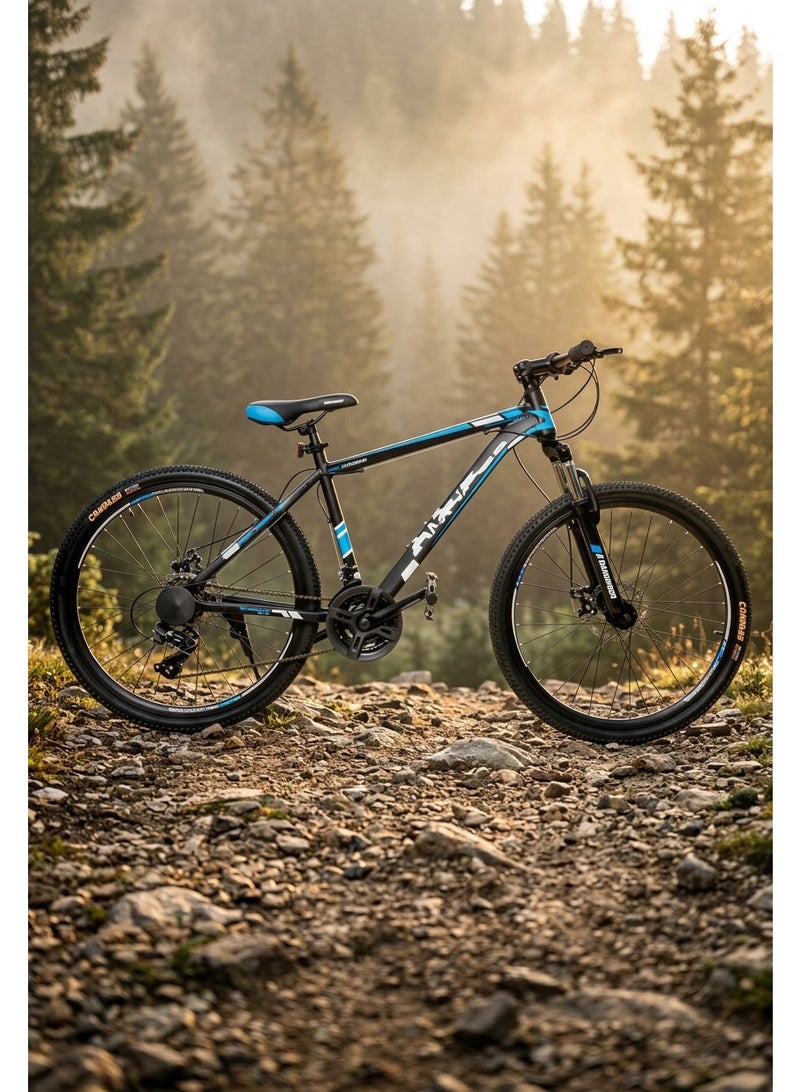 StarKids 26-inch professional mountain bike – Lightweight and durable 6061 aluminum frame – 21-speed Shimano drivetrain – Front suspension – Powerful disc brakes – Suitable for rough and sandy terrain - Image 2