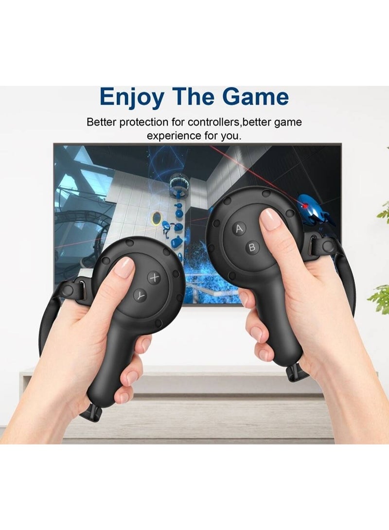 blupebble Elite Silicone Hand Grip Cover for Meta Quest 3 Controllers | Anti-Slip Protective VR Handle Sleeves | Shock-Resistant with Strap Loop for Secure Grip  - Image 2