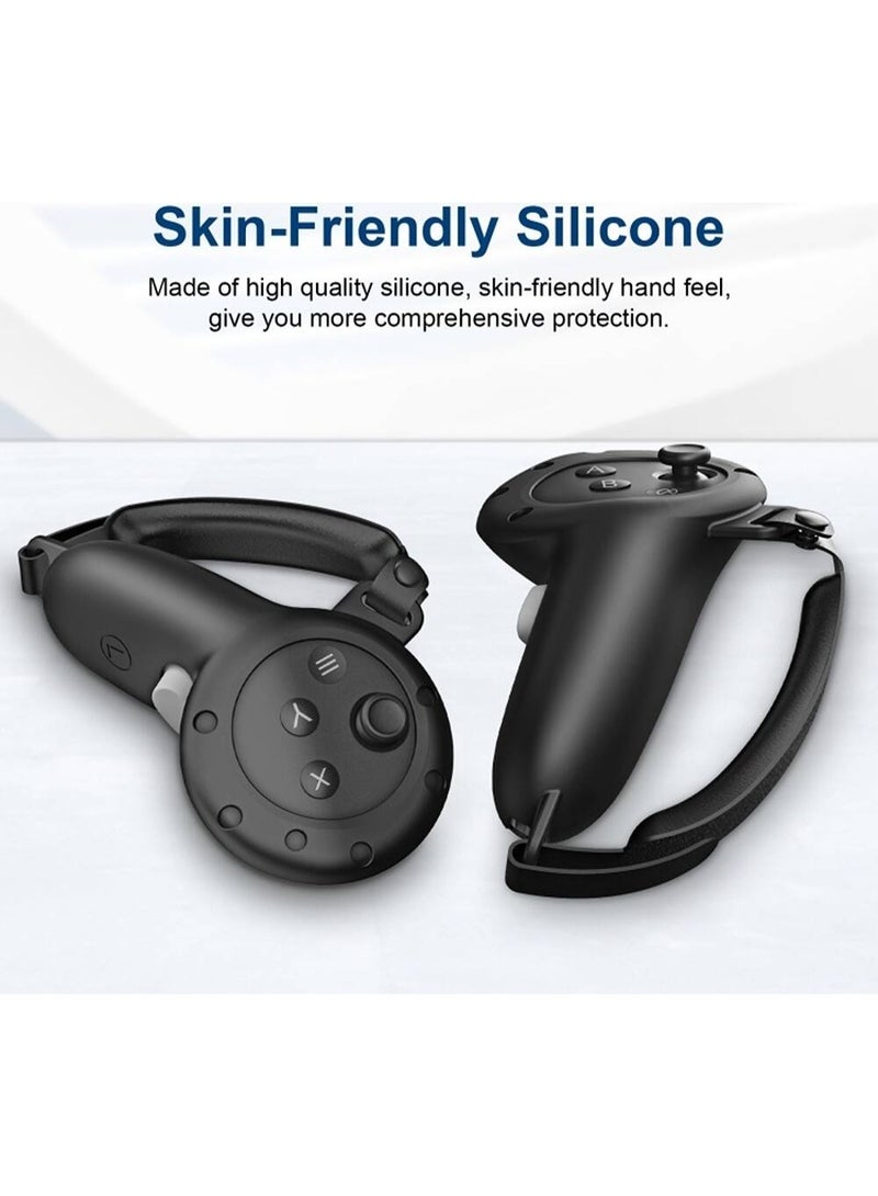 blupebble Elite Silicone Hand Grip Cover for Meta Quest 3 Controllers | Anti-Slip Protective VR Handle Sleeves | Shock-Resistant with Strap Loop for Secure Grip  - Image 5
