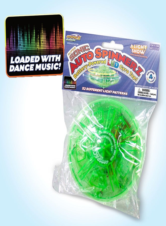 Geospace Super Sonic LED Auto Spinnerz Self-Powered Spinning Top (2-Pack in Assorted Colors) - Image 3
