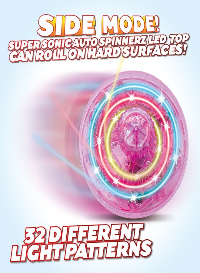Geospace Super Sonic LED Auto Spinnerz Self-Powered Spinning Top (2-Pack in Assorted Colors) - Image 2
