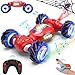 Fosgoit Spider Remote Control Car Toys for 612 Boys Girls Birthday Gifts for Kids 24Ghz 4WD Gesture Sensing RC Stunt Car with Light  Music  Spray DoubleSided 360 Rotating Hand Control - Image 2