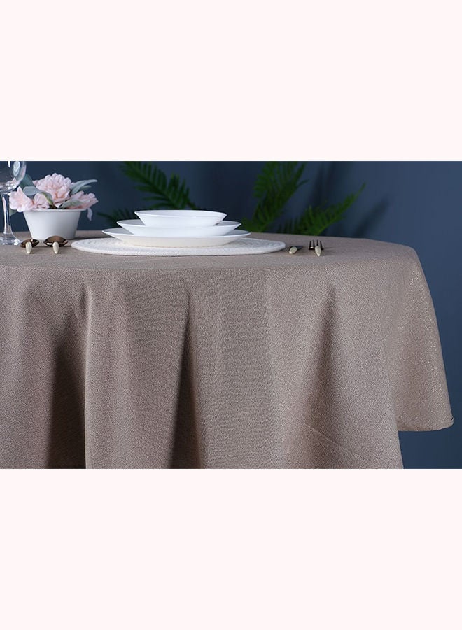 PAN emirates Dessert Glam Round Table Cover D140cm-Beige - Image 1