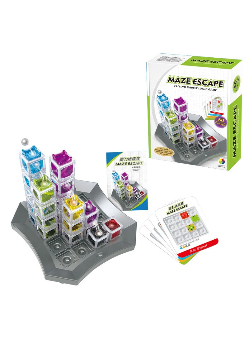 general Tabletop logic game gravity maze escape ball 3d stereo ball attention training game for kids - Image 1