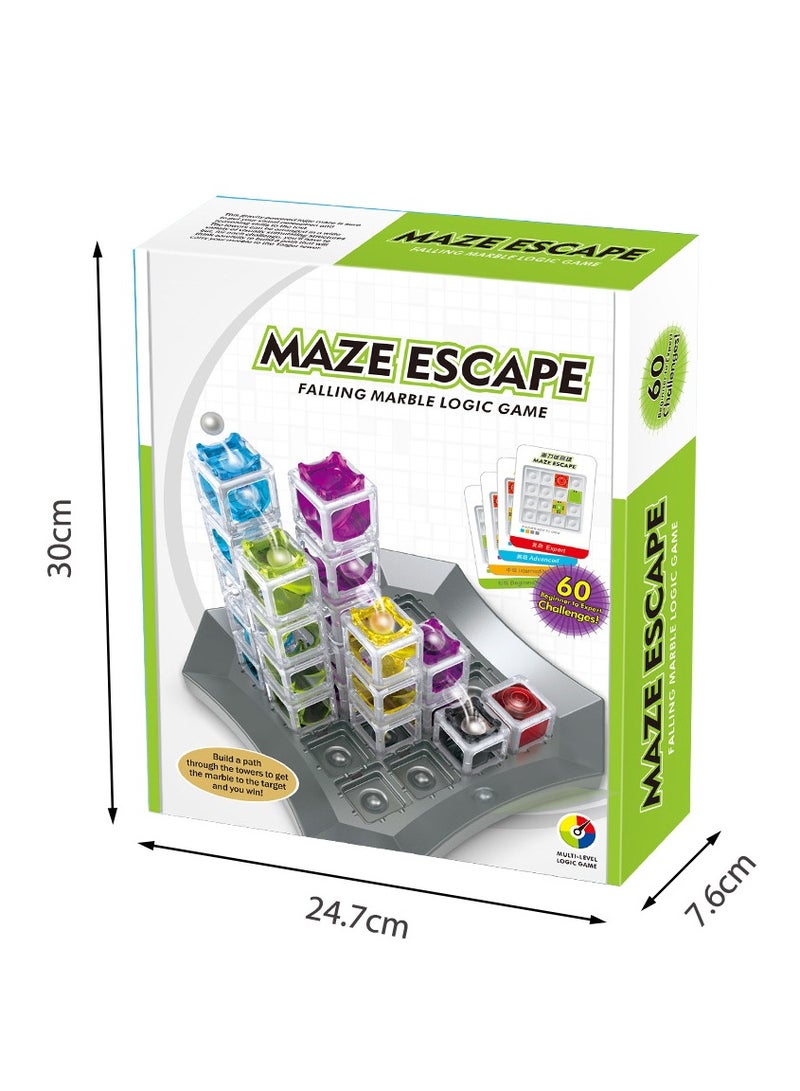 general Tabletop logic game gravity maze escape ball 3d stereo ball attention training game for kids - Image 2