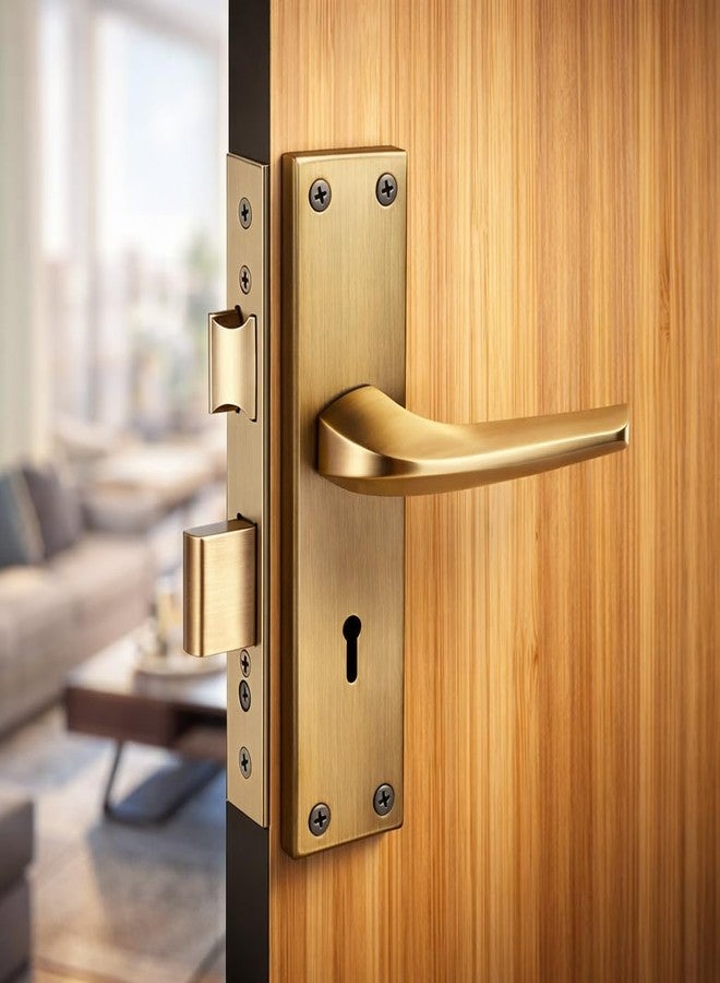 Harrison Door Locks for Main Door, Door Lock for Bedroom, Mortise Door Lock Set, Mortise Door Handle, Door Locks Handlesets with 3 Key Antique| 26601 | for Office/Hotel/Home - Image 1