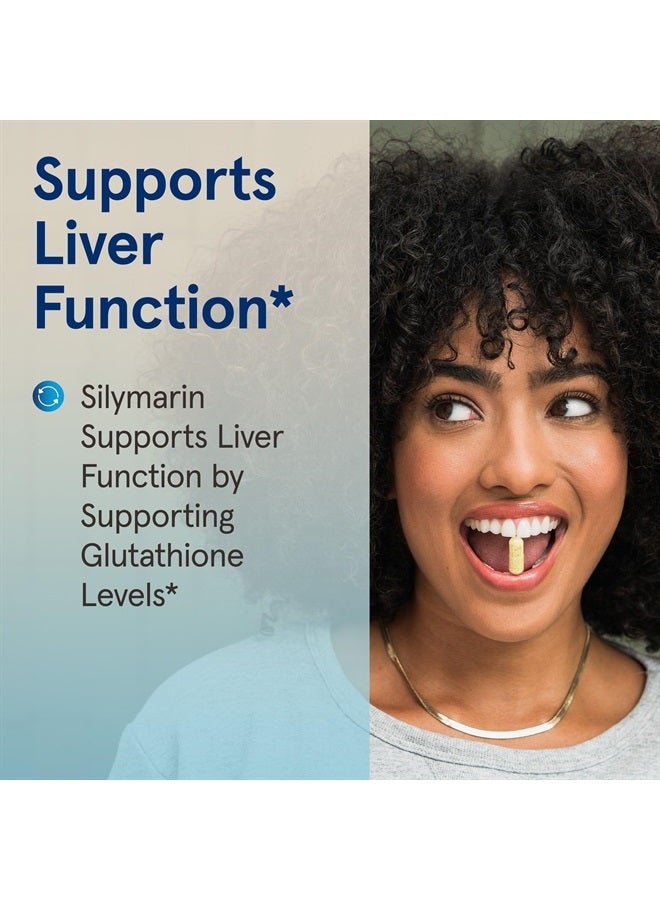 jarrow formulas Milk Thistle 150 mg With 30:1 Standardized Silymarin Extract, Dietary Supplement for Liver Function Support, 200 Veggie Capsules, 66-200 Day Supply - Image 4