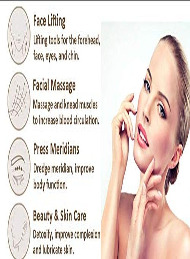 KANHA HANDICRAFT's natural opalite stone gua sha board (M111), Natural Healing stone Gua Sha tool for Facial Skincare and body, Size=3 inch - Image 3