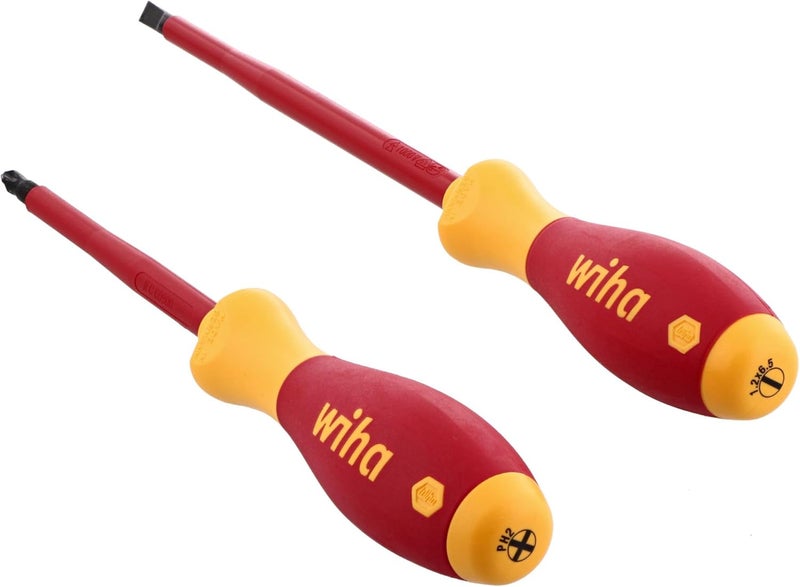 Wiha مجموعة مفكات فيليبس وشق 2 قطعة معزولة - Image 3