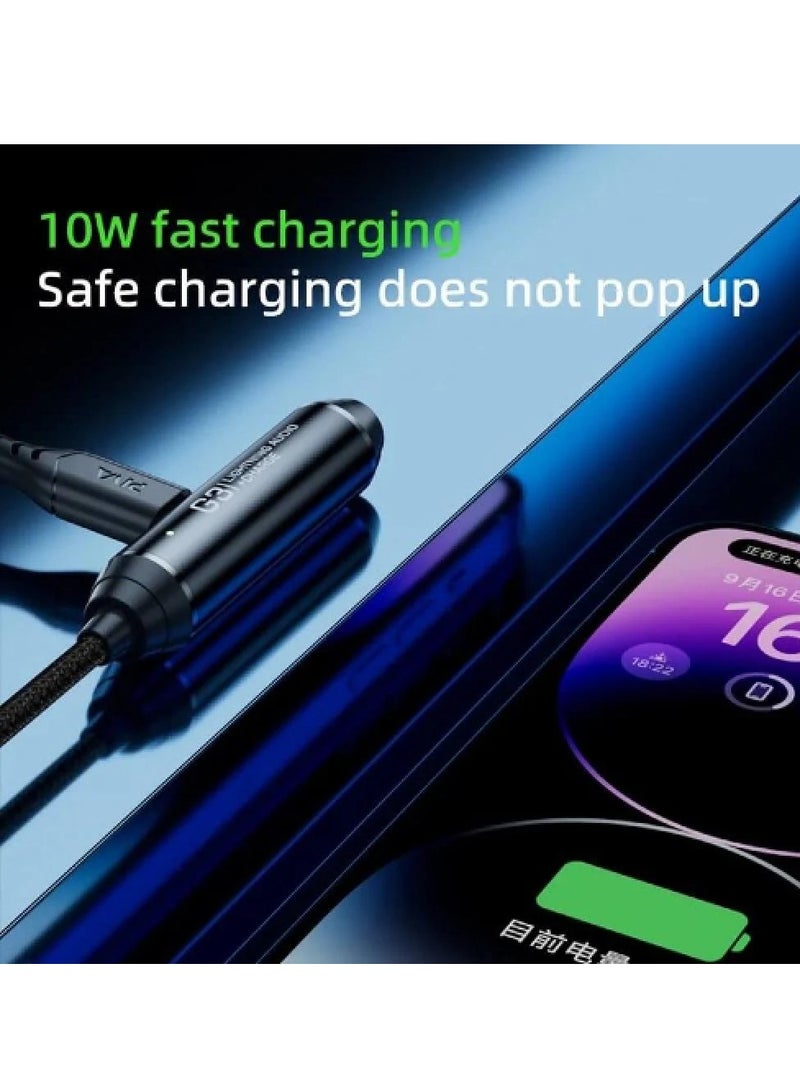 piva PIVA iPhone 2 in 1 G3L Connector Two Lightning Ports iPhone for Charging Up to 20 Watts and for Headphones to Work at the Same Time Black  - Image 3