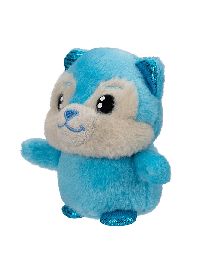 RUSS Li'l Peepers Plush Animal 10cm Wave 1 RBLP - 4" Blue Husky  - Image 1