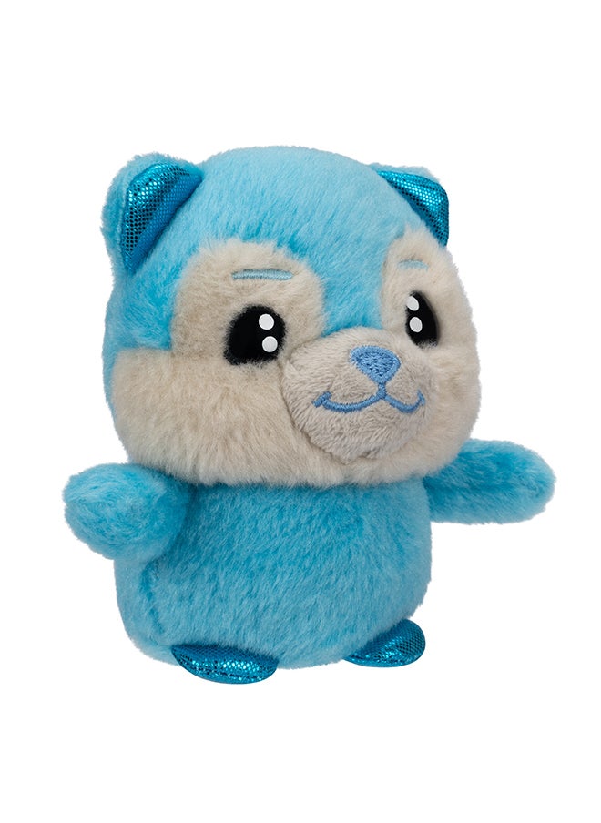 RUSS Li'l Peepers Plush Animal 10cm Wave 1 RBLP - 4" Blue Husky  - Image 2