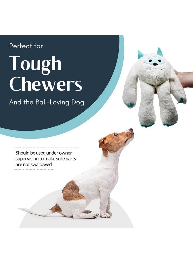 Flourish Pets 3-in-1 Multi-Layer Dog Toys for Aggressive Chewers | Non-Toxic BPA Free Double Stitched Soft Fabric Exterior | Long-Lasting Dog Plush Toys Small Yeti 8" - Image 3