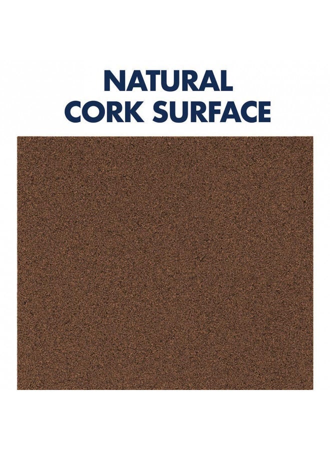 Quartet Cork Board Bulletin Board Tiles, 12" x 12", Corkboard, Mini Wall Bulletin Boards, Decorative Pin Boards for Home Office Decor, Home School Message Board, Modular, Dark Brown, 4 Pack (15050Q) - Image 3