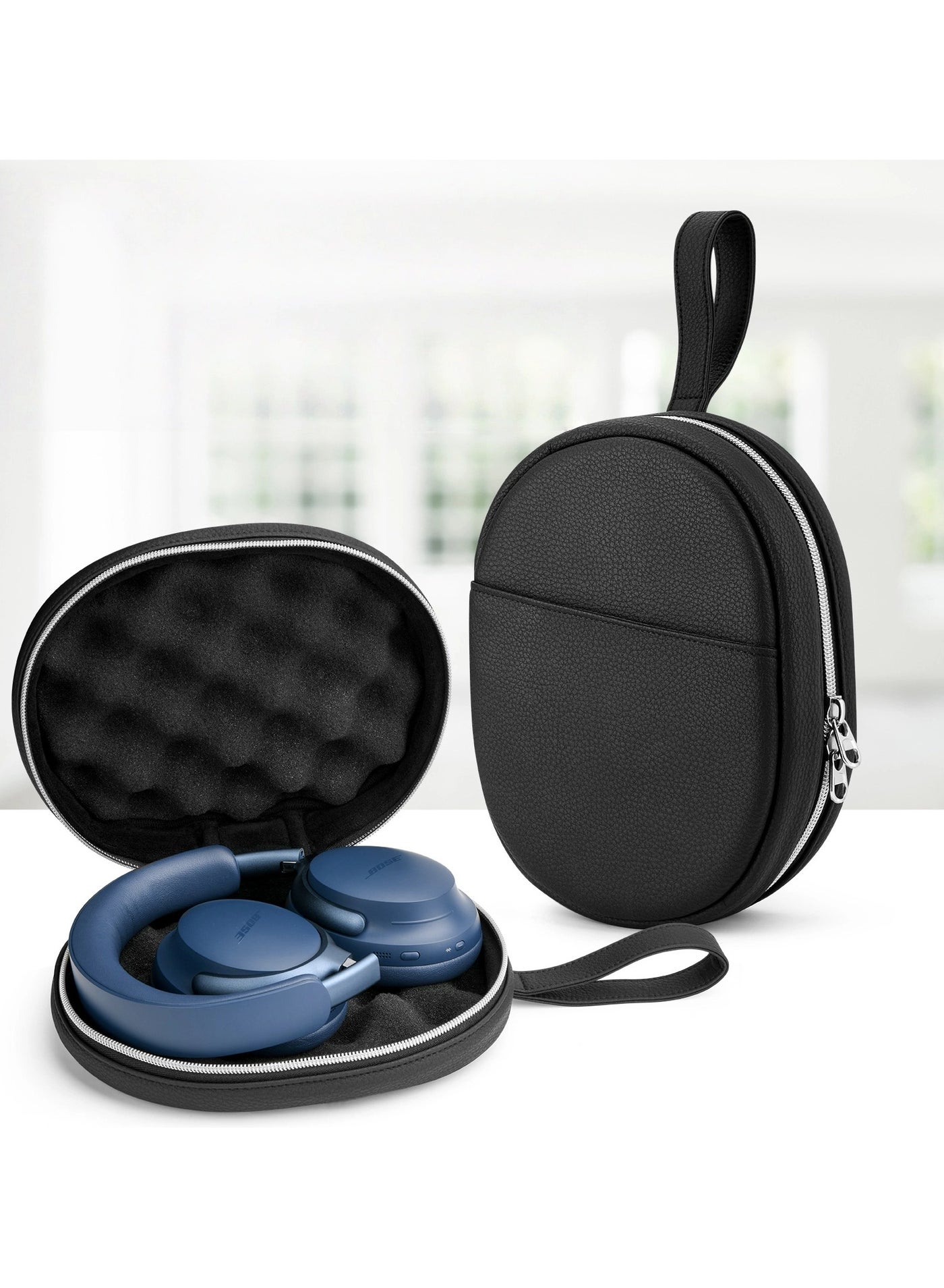 Suitable for Bose QC Ultra Headphone Storage Protective Bag Handheld Portable PU Bag Anti-scratch Dustproof Storage Sleeve