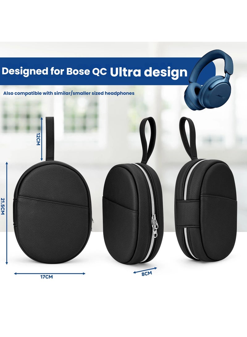 Suitable for Bose QC Ultra Headphone Storage Protective Bag Handheld Portable PU Bag Anti-scratch Dustproof Storage Sleeve - Image 2