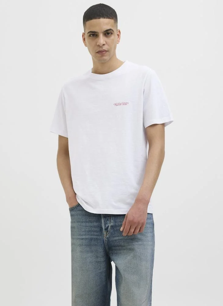 JACK & JONES Jorcanggu Slub Element Back T-Shirt
