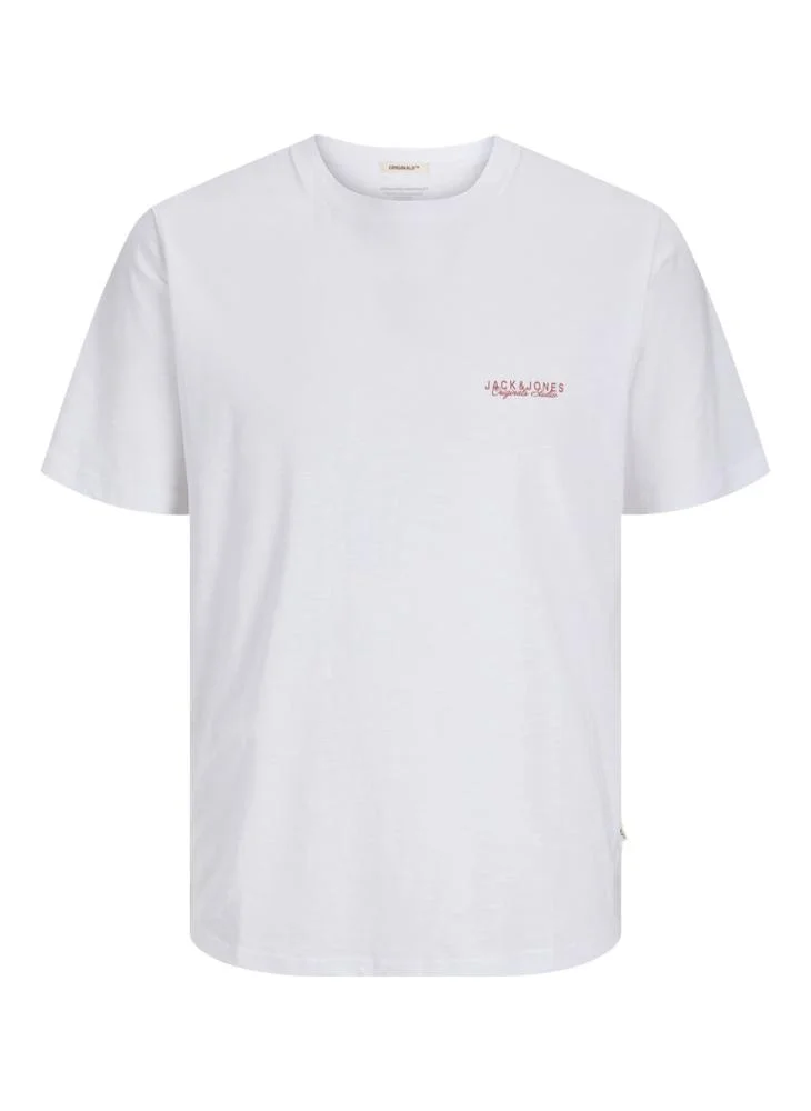 JACK & JONES Jorcanggu Slub Element Back T-Shirt