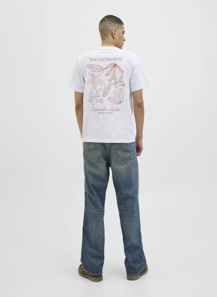 JACK & JONES Jorcanggu Slub Element Back T-Shirt