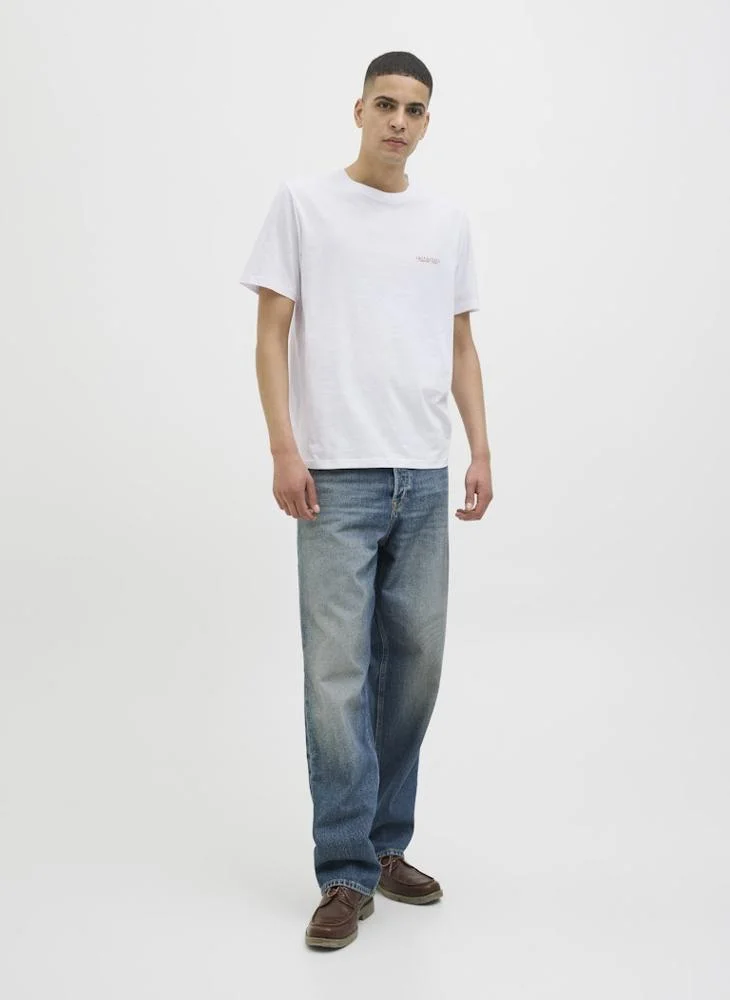 JACK & JONES Jorcanggu Slub Element Back T-Shirt