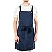 Caldo Caldo Crossback Kitchen Apron for Cooking - Mens and Womens Professional Chef or Server Bib Apron - Adjustable  - Image 2