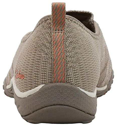 Skechers Women's Breathe Easy-A Look Mary Jane Flat, Taupe, 8 M US - Image 3