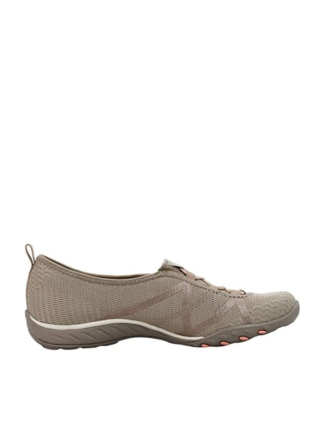 Skechers Women's Breathe Easy-A Look Mary Jane Flat, Taupe, 8 M US - Image 1