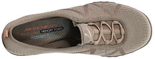 Skechers Women's Breathe Easy-A Look Mary Jane Flat, Taupe, 8 M US - Image 5