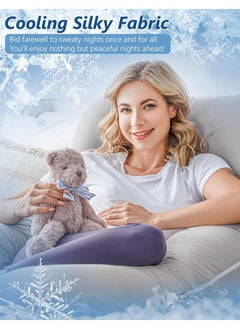 Arabest U-Shaped Comfort Maternity Pillow, Comfortable Sleep, Microfiber Grey 120x70x25 cm(1.4KG)  - Image 4
