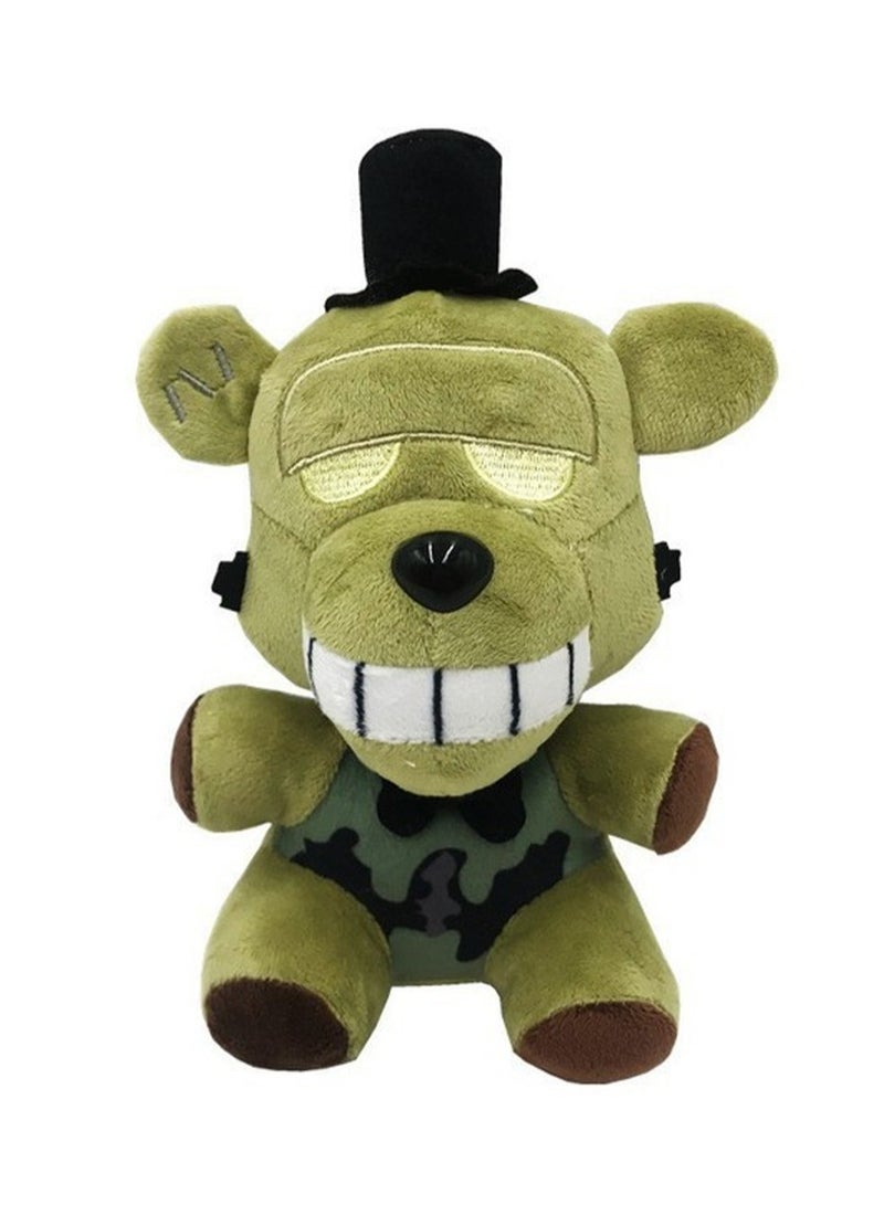 Five Nights at Freddys 18cm Green Eyeless Bear Plush Toy Birthday Collectible Figure - Image 1